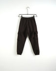 Pantalone Tuta Cargo Felpato Marrone