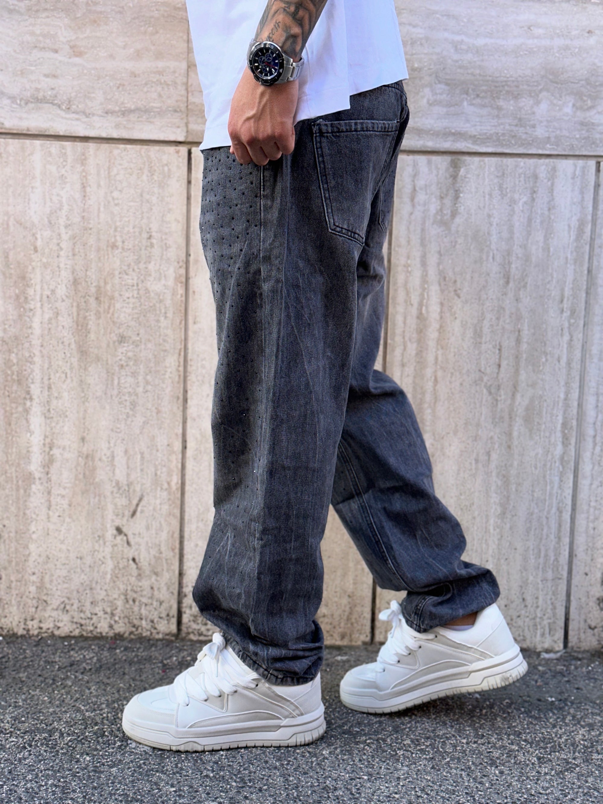 Jeans Diamonds Grigio