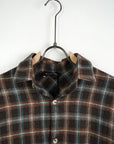 Camicia Over Quadri Marrone