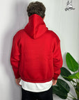Felpa Boxy Fit Rossa