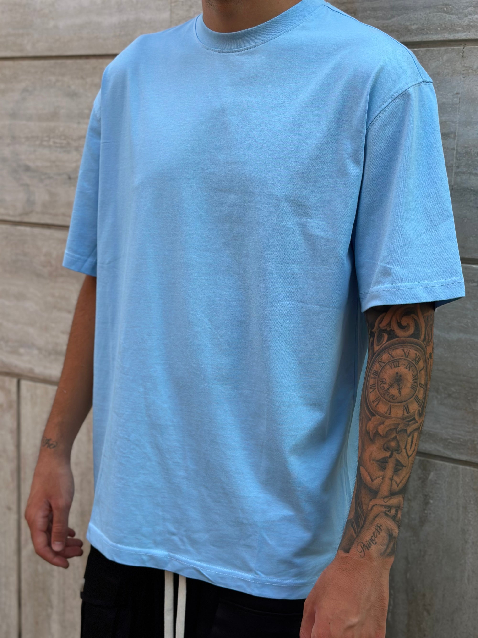 T-shirt Premium Over Celeste