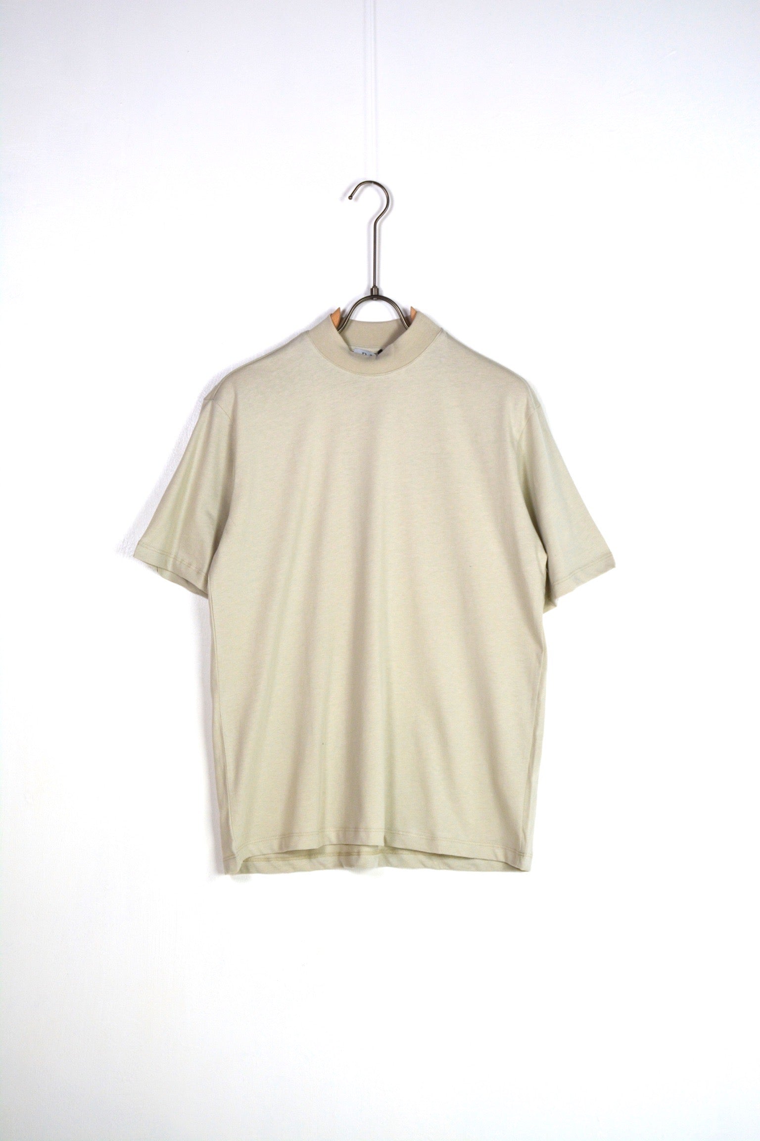 T-shirt colletto basic beige