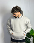 Felpa Boxy Fit Ghiaccio