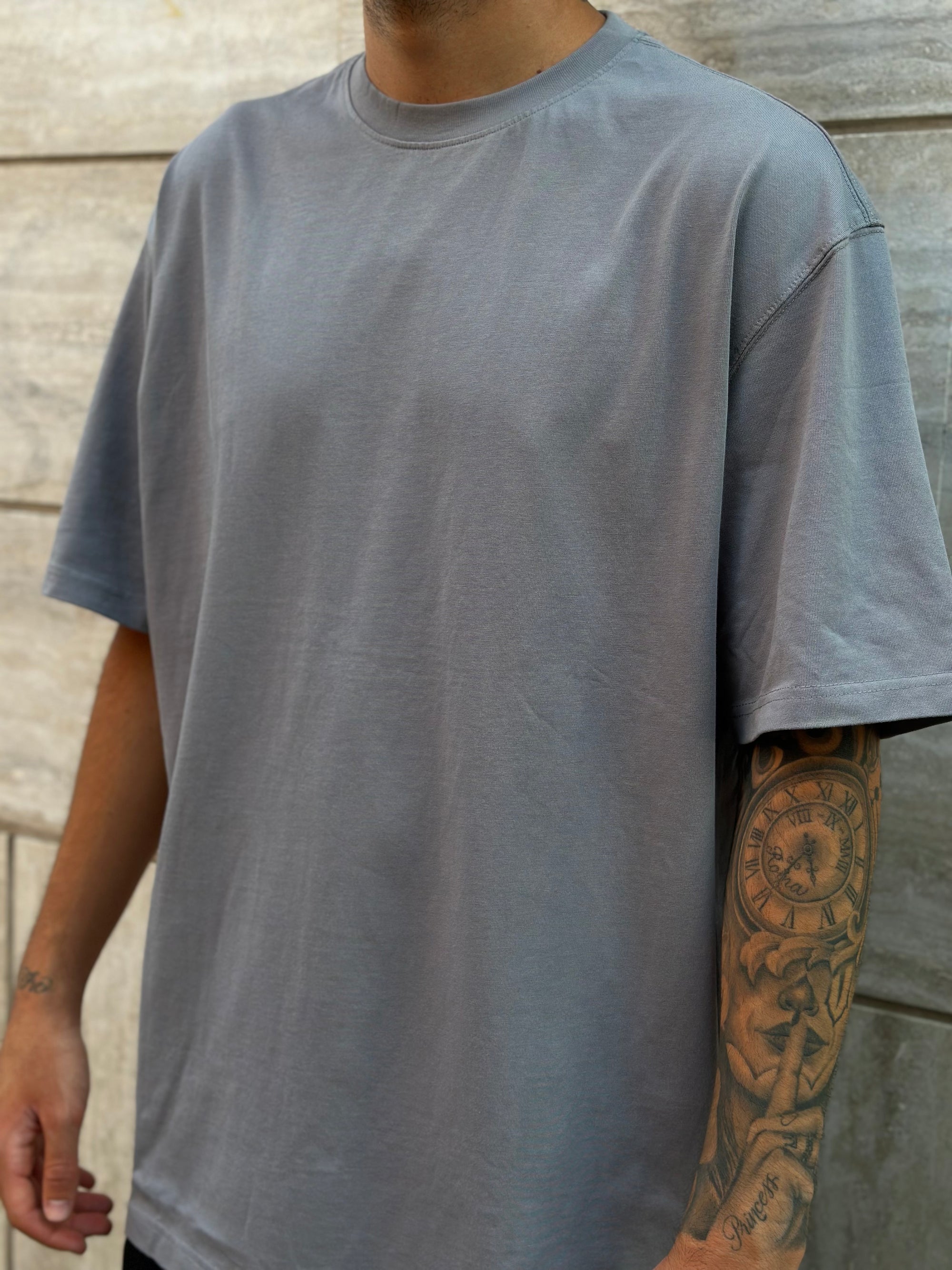 T-shirt Premium Over Grigia