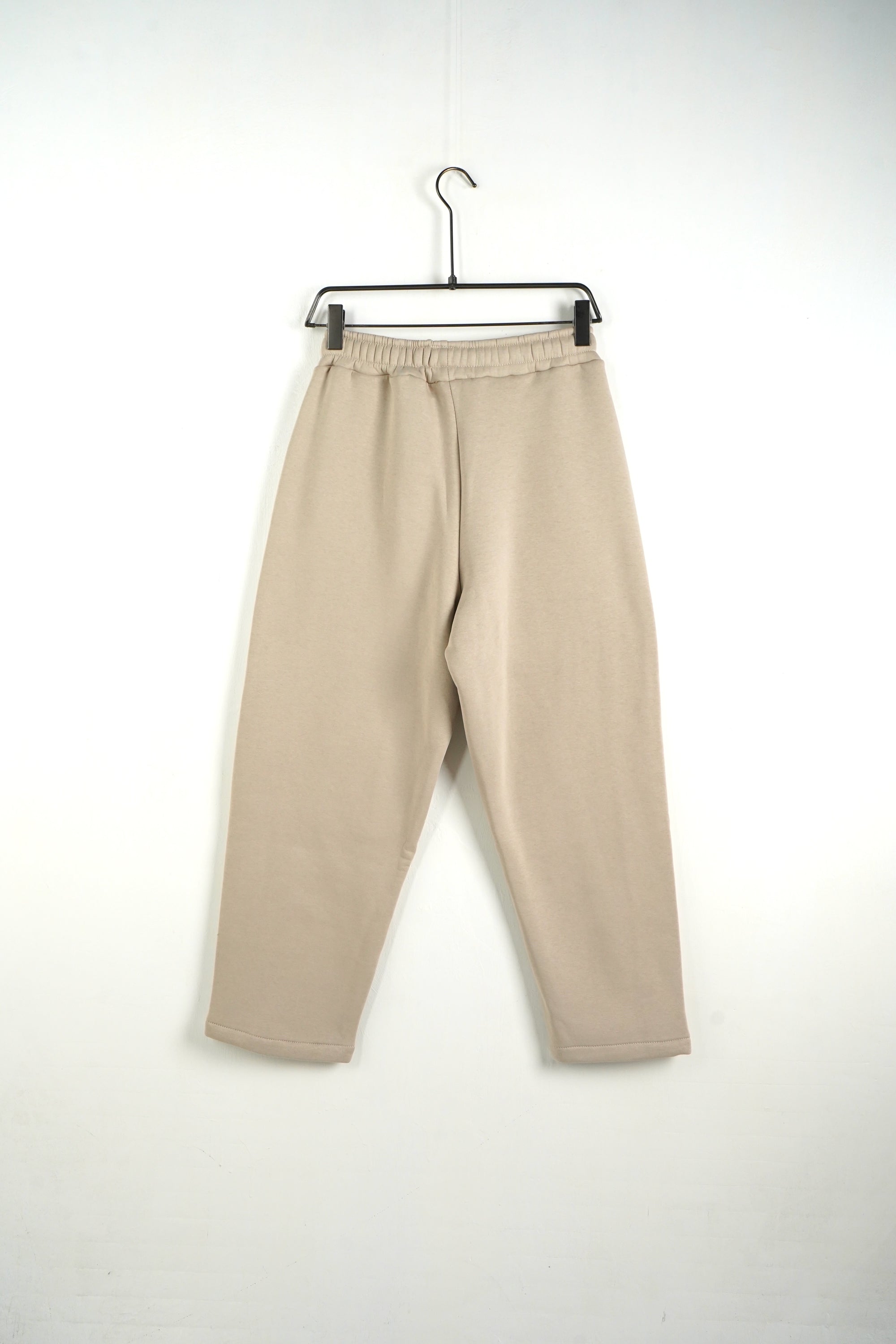 Pantalone Tuta Baggy Felpato Beige
