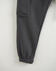 Pantalone Tuta Cargo Felpato Piombo