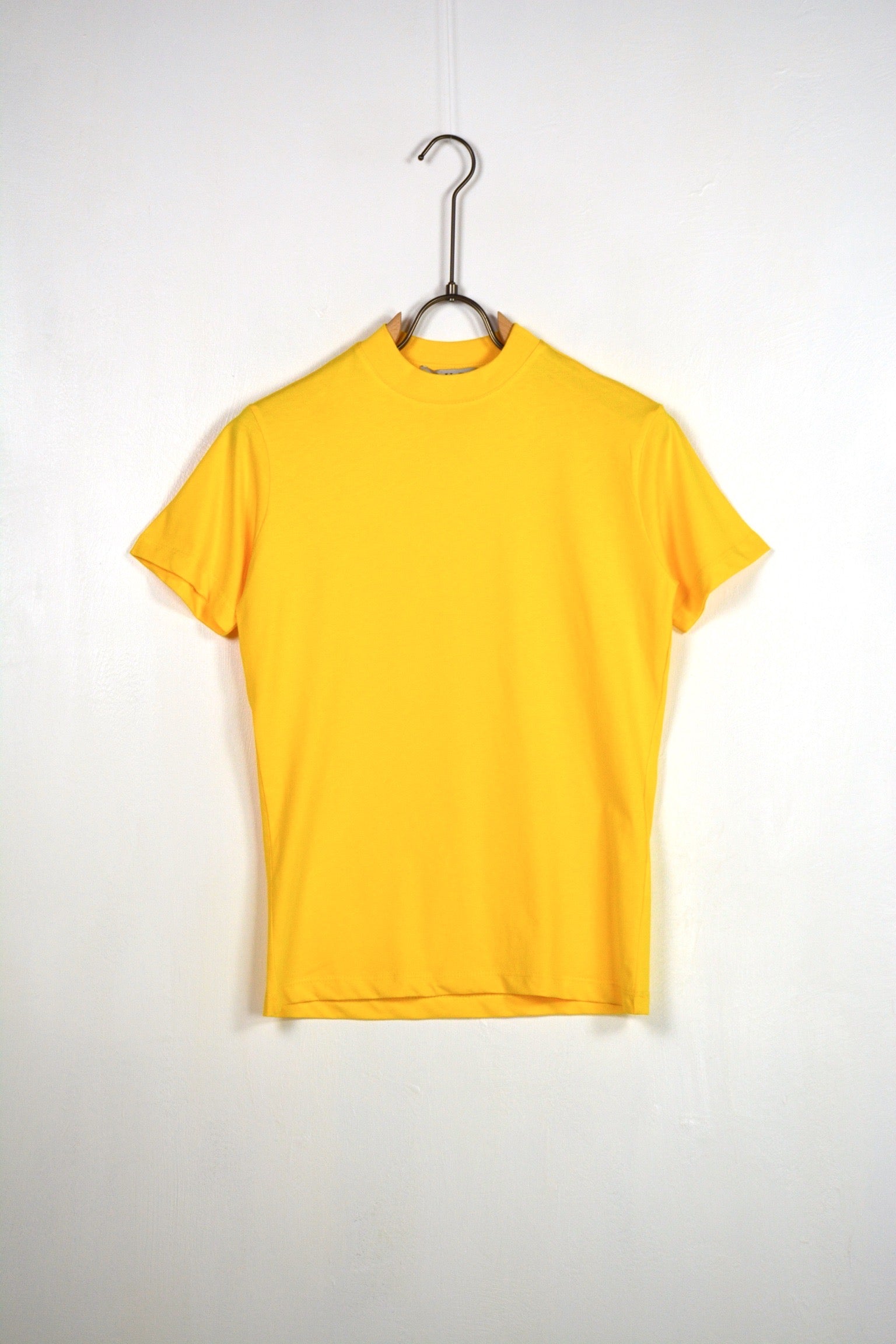 T-shirt colletto basic gialla bambino