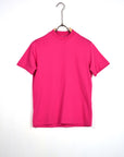 T-shirt colletto basic fuxia