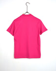 T-shirt colletto basic fuxia