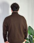 Maglione Collo Alto Mezza Zip