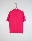 T-shirt colletto basic fuxia