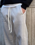 Pantalone Tuta Baggy Grigio Chiaro