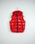 Bomber smanicato lucido red