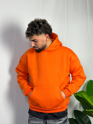 Felpa Boxy Fit Arancione