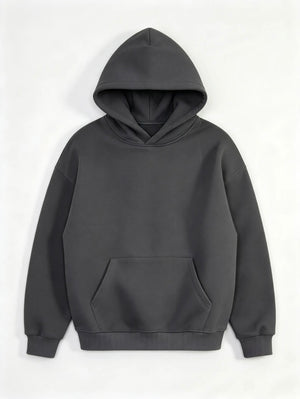 Felpa Boxy Fit Piombo