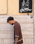 Polo Zip Marrone