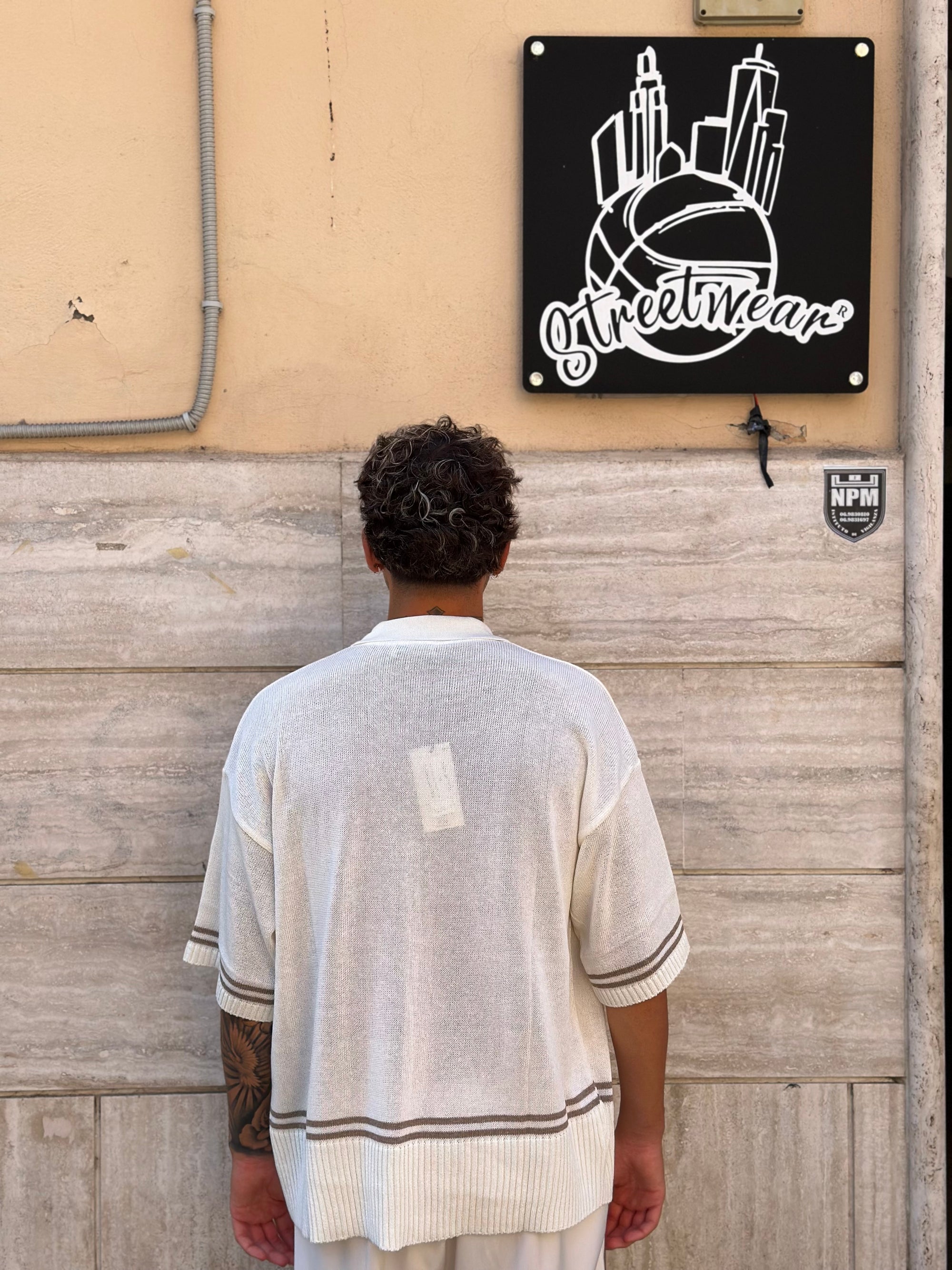 Polo Zip Bianca