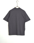 T-shirt colletto basic piombo