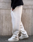 Pantalone Tuta Baggy Bianco