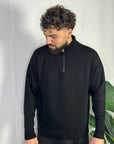 Maglione Collo Alto Mezza Zip