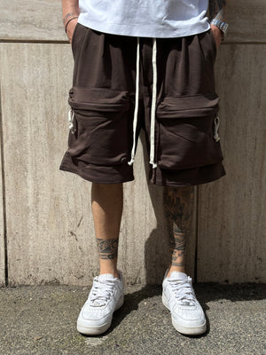 Pantaloncino Tasconi Frontali Marrone