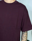 T-shirt Premium Semi Over Bordeaux