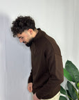 Maglione Collo Alto Mezza Zip