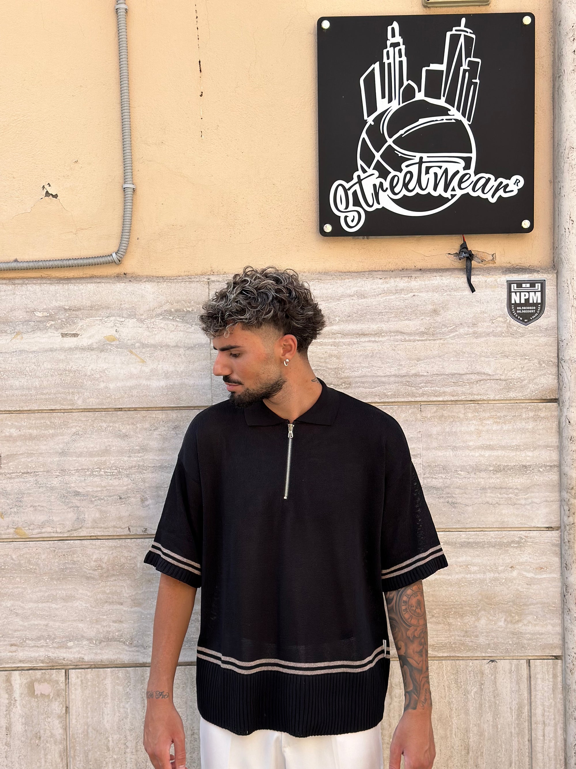Polo Zip Nera