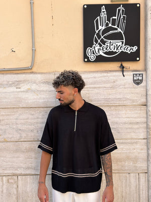 Polo Zip Nera