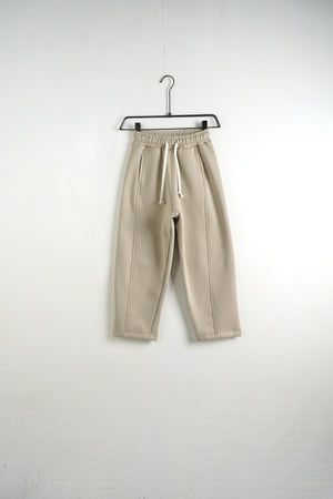 Pantalone Tuta Baggy Felpato Beige