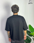 T-shirt Heart And Roses Nera