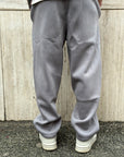 Pantalone tuta baggy grigio campus