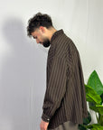 Camicia Millerighe Marrone
