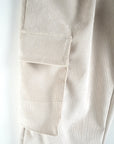 Pantalone Cargo a Costine Beige