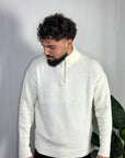 Maglione Collo Alto Mezza Zip