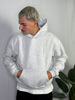 Felpa Boxy Fit Grigio NY