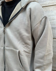 HOODIE ZIP BEIGE