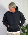 Felpa Boxy Fit Blu Notte