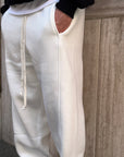 Pantalone Tuta Baggy Bianco