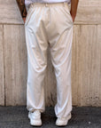 Pantalone Elegante Fondo Largo Panna