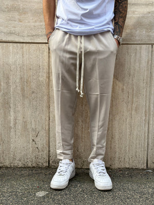 Pantalaccio liscio estivo beige chiaro