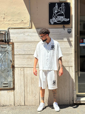 NY YANKEES CORDSET RIGHE BIANCO