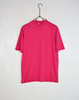 T-shirt colletto basic fuxia