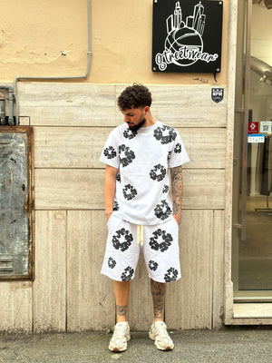 Coordinato Fiorato Bianco
