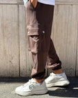 Tuta Cargo Garzata Basic Marrone