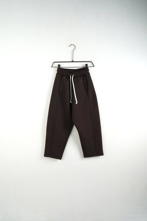 Pantalone Tuta Baggy Felpato Marrone
