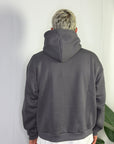 Felpa Boxy Fit Piombo