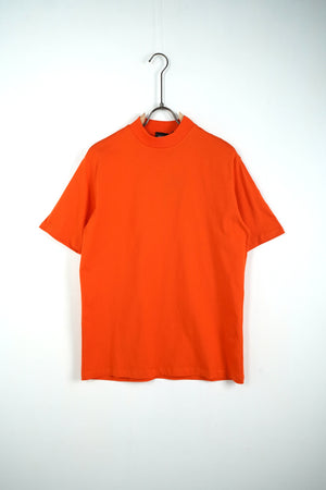 T-shirt colletto basic arancione