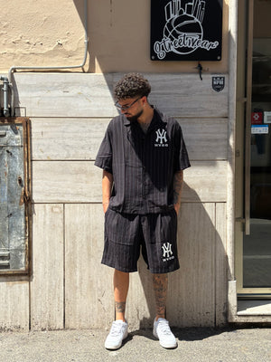 NY YANKEES CORDSET RIGHE NERO