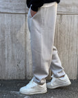 Pantalone Tuta Baggy Grigio Chiaro